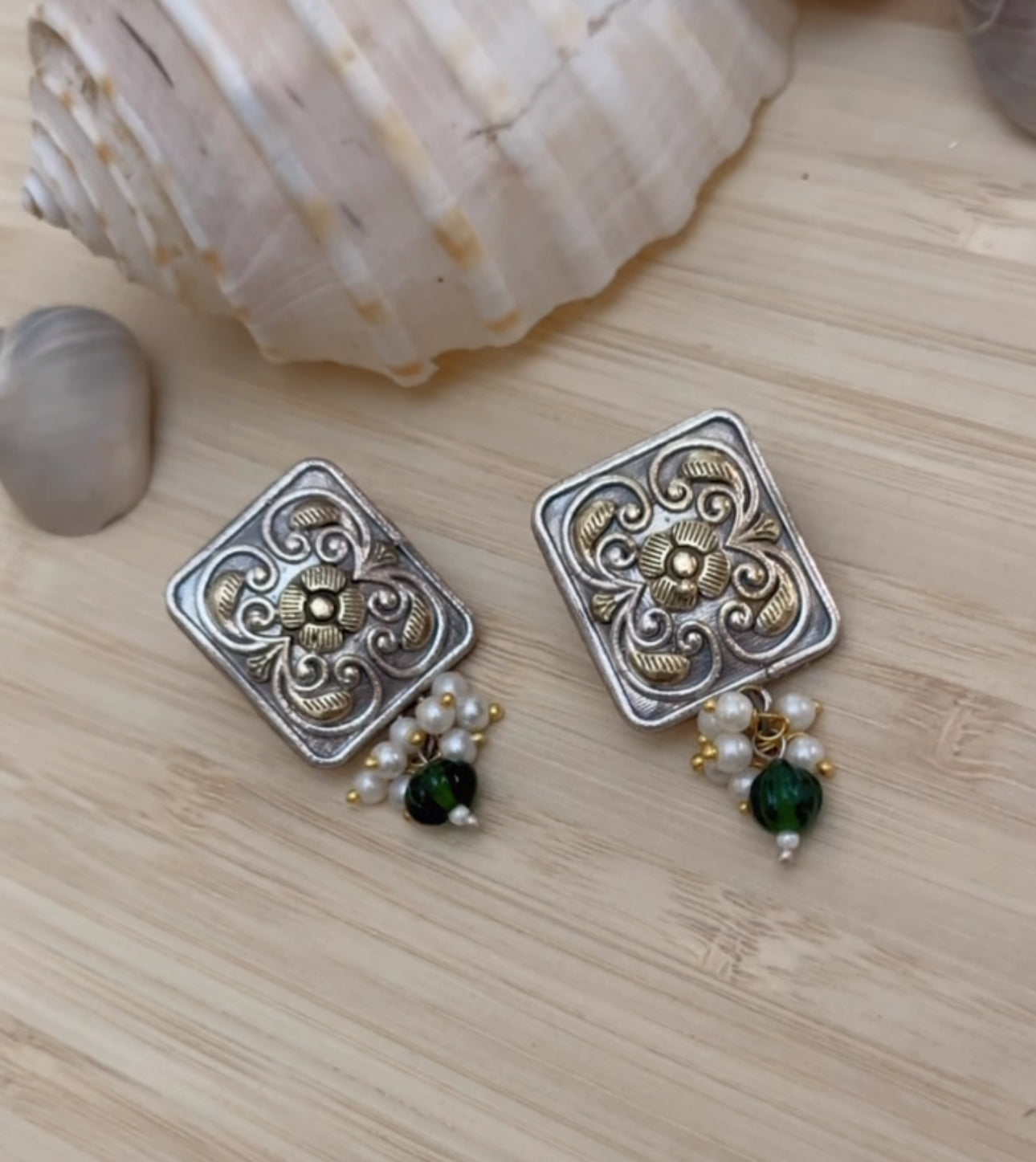 Shipra Dual Tone Earrings