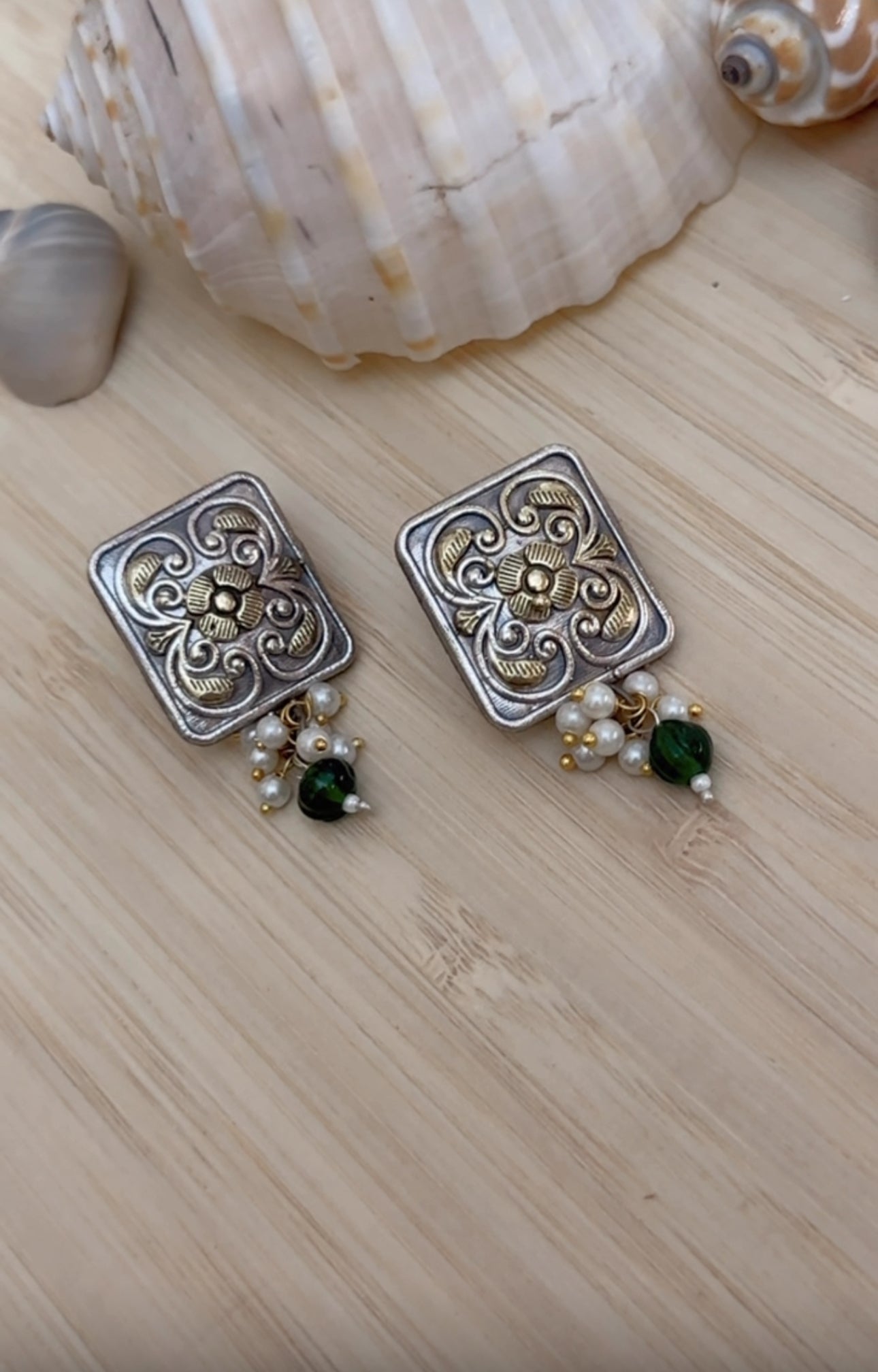 Shipra Dual Tone Earrings