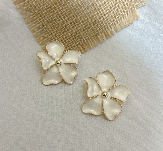 White Flower Studs