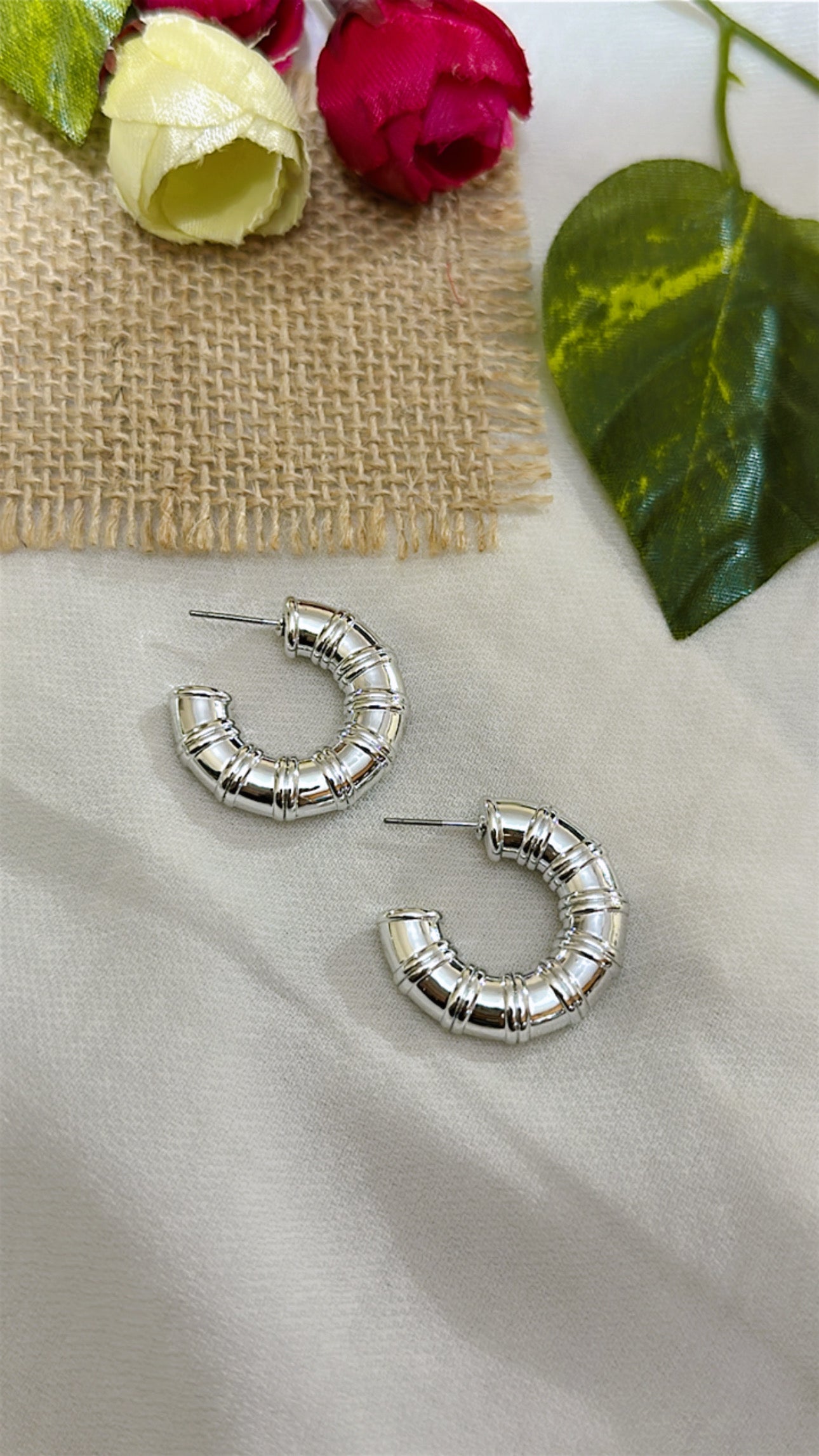 Hatke Hoops 4 in Silver