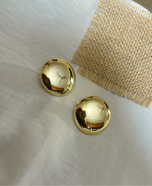 Spherical Studs in Gold