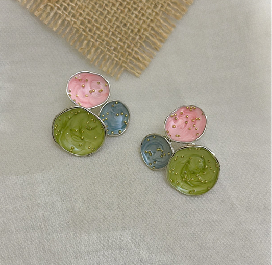 Multi Coral Studs