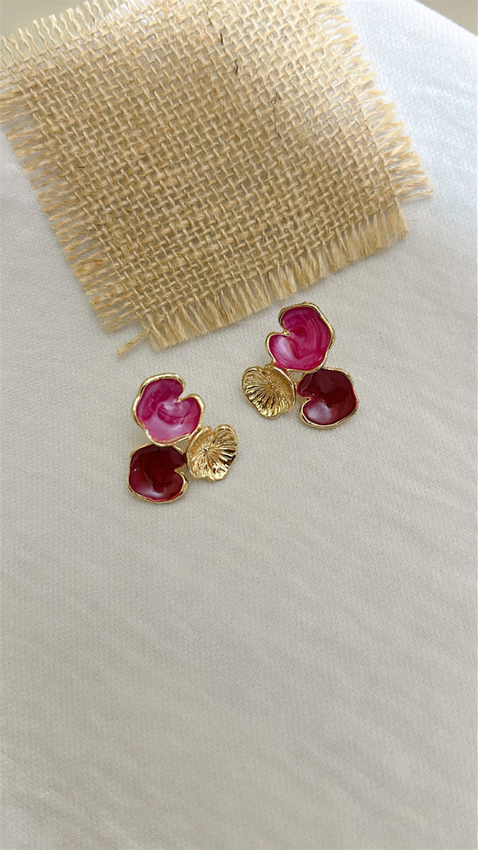 Pink Coral Studs