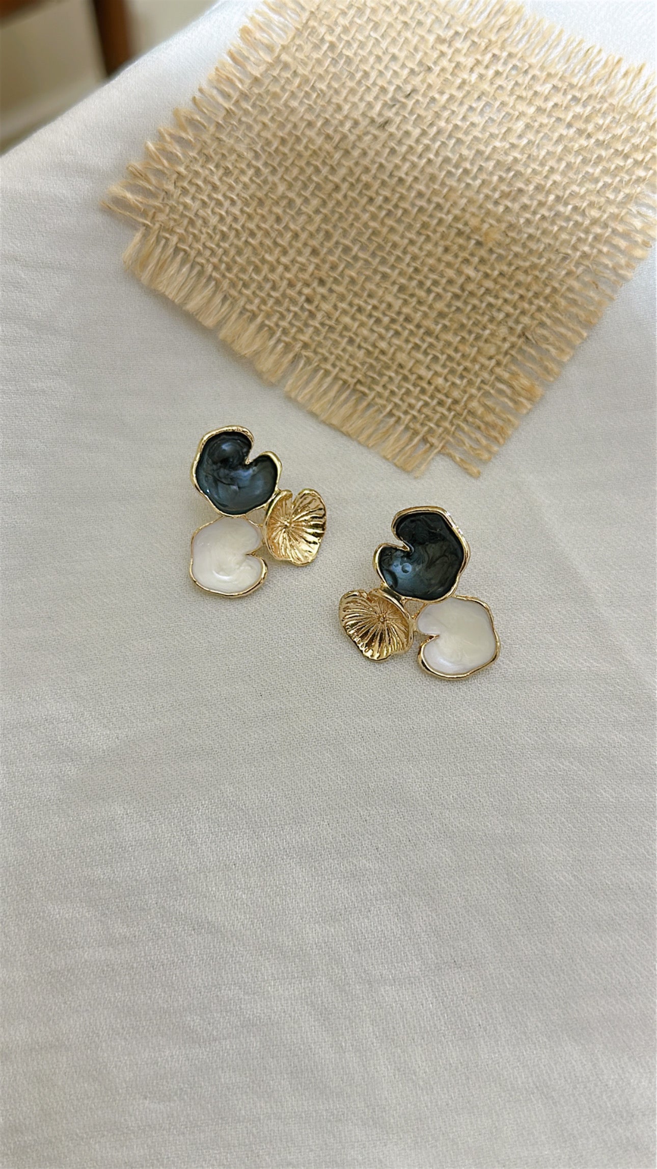 Black Coral Studs